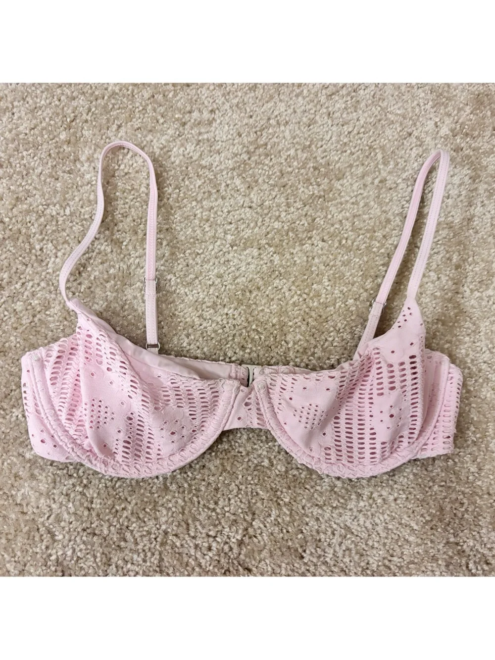 Frankie’s Bikinis x Pamela Eyelet Bikini Top